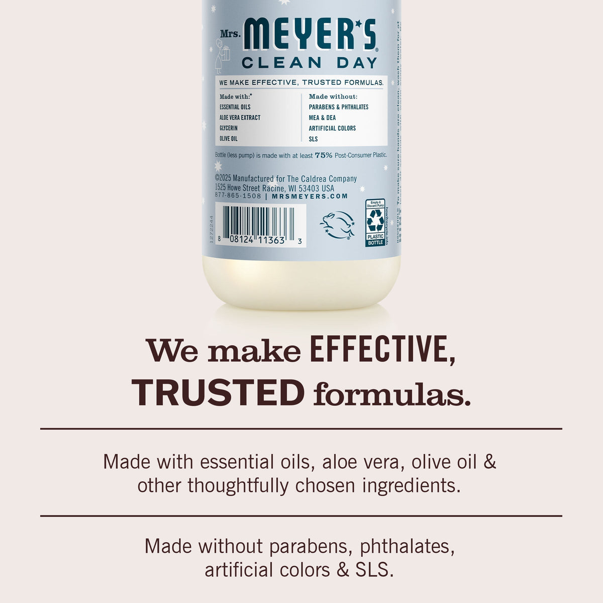 Mrs. Meyer's Snowdrop Liquid Hand Soap 3-count Bundle